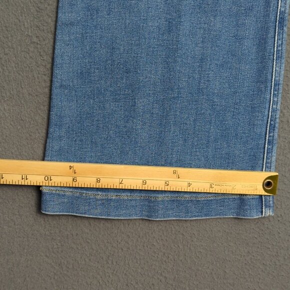 Spanx Jeans Women's L Stonewashed Blue Flare High Rise SPANXshape EveryWear NWT - Picture 9 of 16